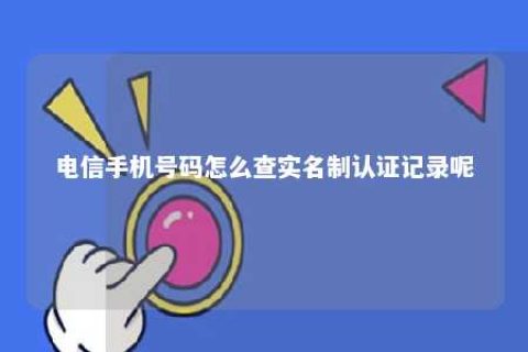 电信手机号码怎么查实名制认证纪录呢